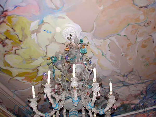 Painted ceiling